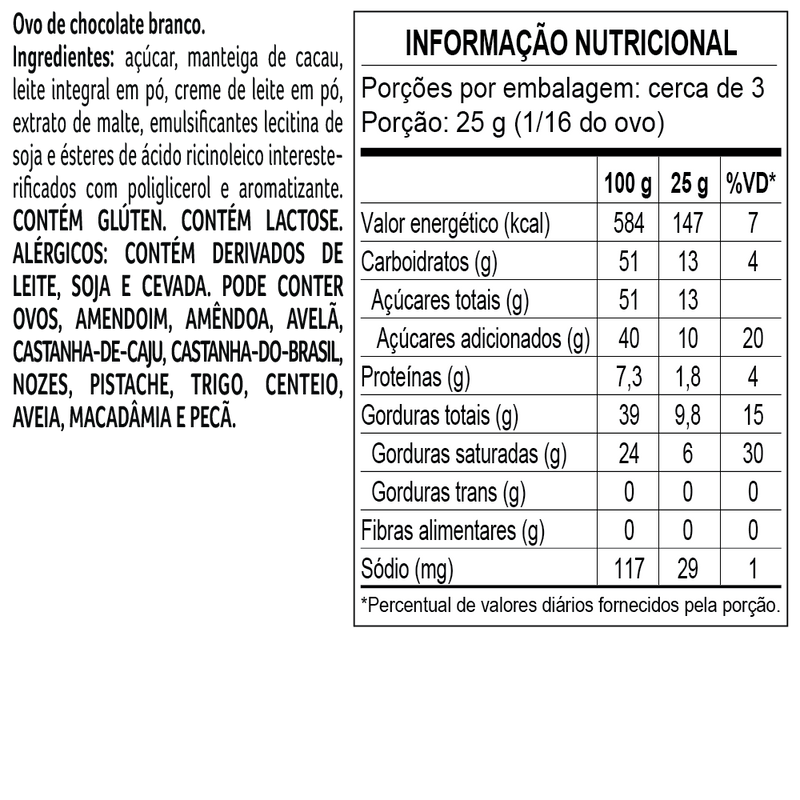 Ovo de páscoa lacreme mezzo 200g