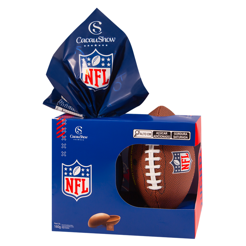 Ovo de páscoa chocoesportes nfl 160g