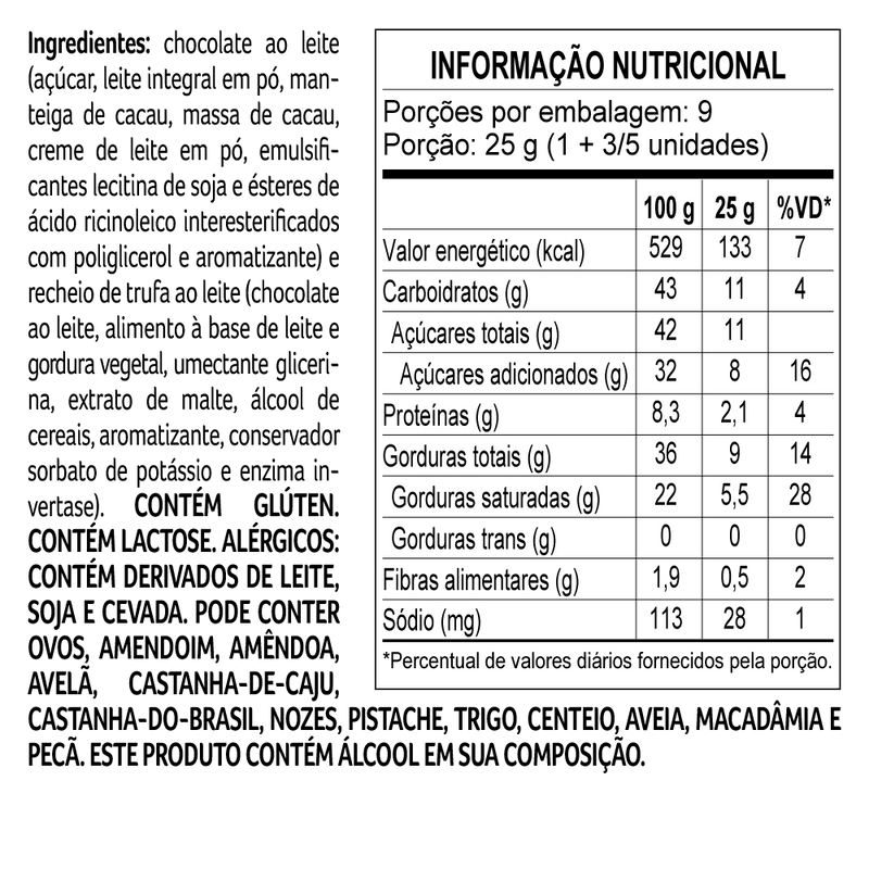 Caixa presente lacreme 225g