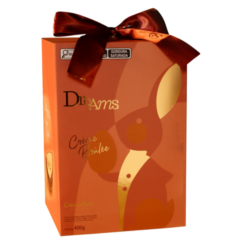 Ovo de páscoa dreams crème brûlée 400g